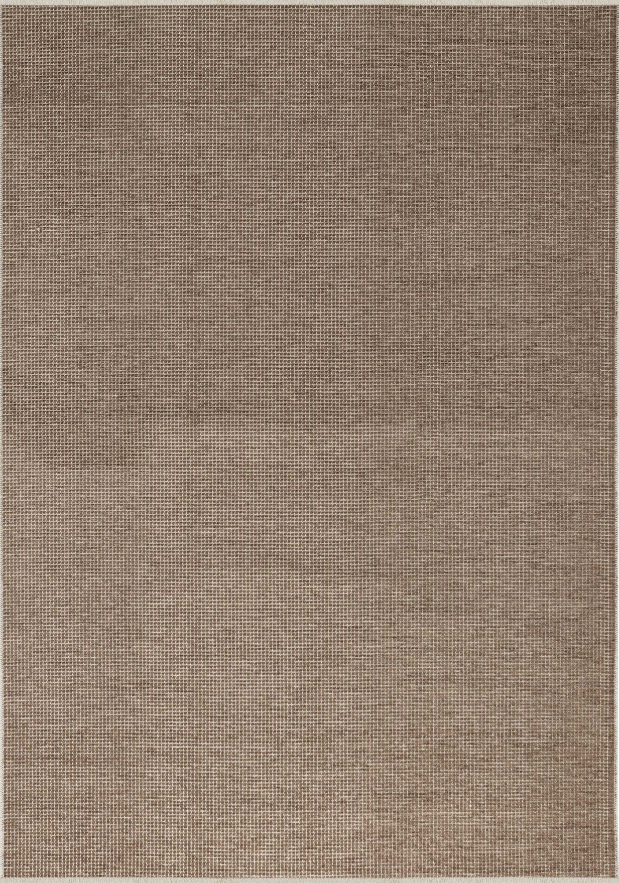 2413 Vizon - Akrilik Dokuma Halı | Düz Renk Saçaklı Model